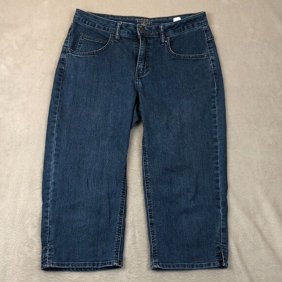 Lee Riders Women's Capri Jeans Size 6M Blue Denim Relaxed Casual Classic Y2K - Picture 11 of 12